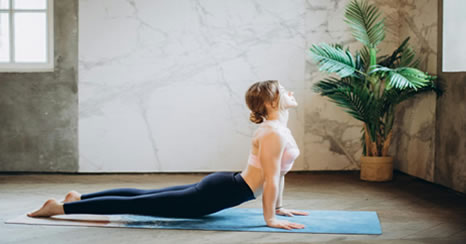 Image of someone doing Yoga
