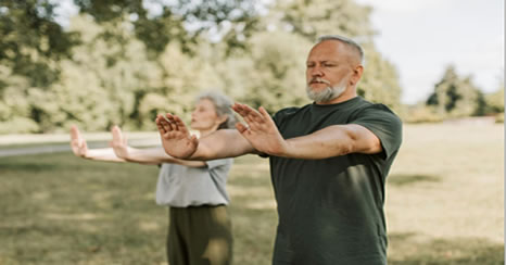 Image of someone doing Tai Chi