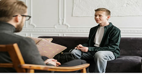 Image of someone doing a therapy session